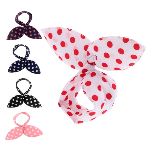 LOLIPPYY 5Pcs Creative French Dot Hair Bun Maker Tools Assorted Color Durable Styling Accessories