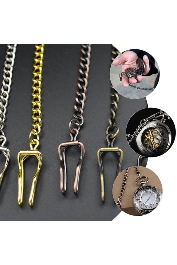 5Pcs Decorative Alloy Pocket Watch Chains Metal Chain Replacement for Watch Accessories