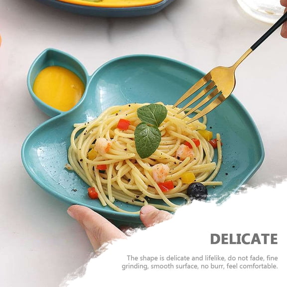 LOLIPPYY 5Pcs Dipping Sauce Plates Assorted Color Fine Polished Fruit Snack Tray