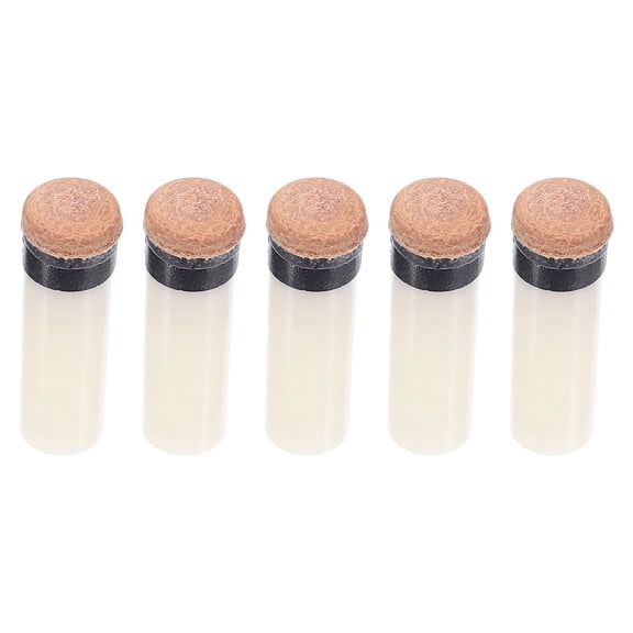 LOLIPPYY 5Pcs Durable Pool Cue Tips for Snooker and Billiard Game Accessories
