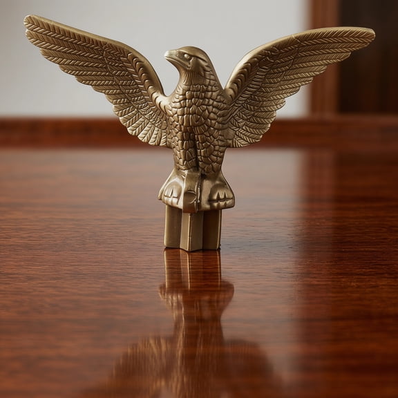 LOLIPPYY Eagle Flagpole Topper, Coffee, Plastic, Durable, Weatherproof, for Decor (5Pcs)