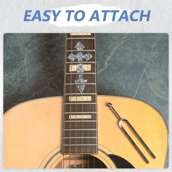 LOLIPPYY 5Pcs Easy Apply Guitar Fretboard Stickers with Cross Pattern for Universal Fit on Bass and Acoustic