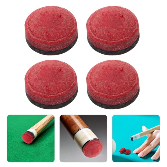 LOLIPPYY 5-Pack Multi-Layer Pool Cue Tips for Easy Billiard Cue Stick Repairs and Enhanced Game Performance