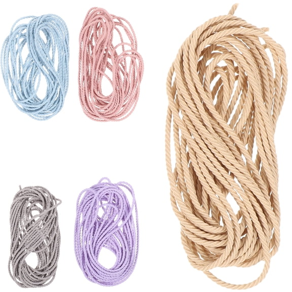 LOLIPPYY 5Pcs Elastic Beading String Multipurpose Rope for Handmade Bracelets Necklaces and Anklets