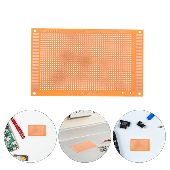 LOLIPPYY 5-Pack Fiberglass Universal Breadboard for Electronics Circuit Practice and Digital Analog Signal Testing