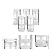 LOLIPPYY 5-Pack Transparent Refillable Empty Containers for Creams and Deodorants, Portable Storage for Home and Travel Use