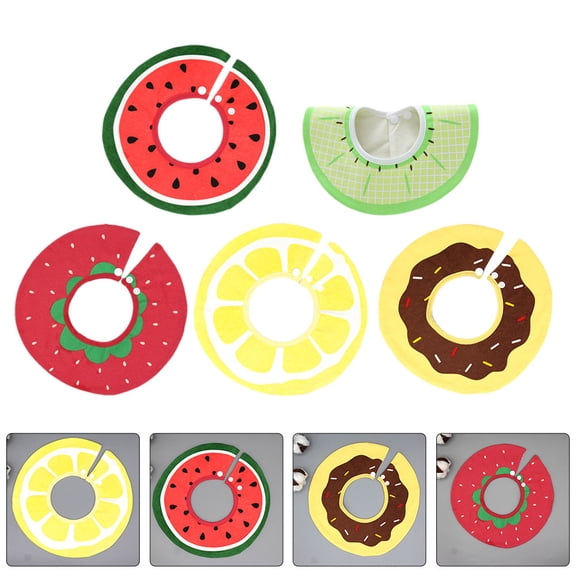 LOLIPPYY 5Pcs Girls Baby Bibs Cotton Feeding Bibs for Mealtime and Daily Use