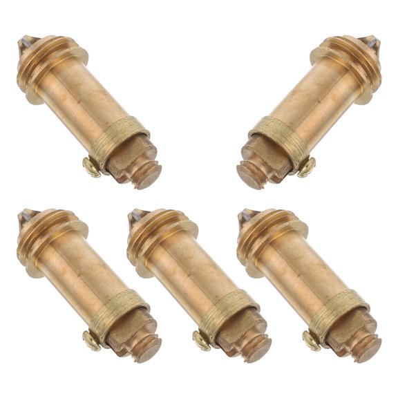 LOLIPPYY 5Pcs Golden Copper Basin Sink Drain Stopper Core Replacement Part for Home Bathroom Easy to Install