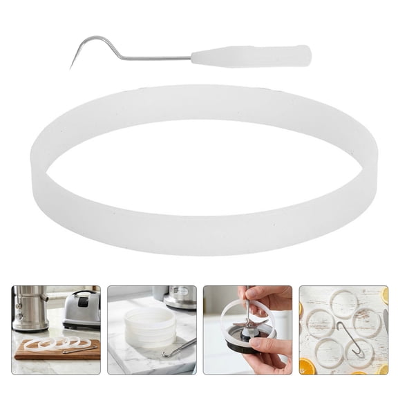 LOLIPPYY 5Pcs Juicer Silicone Sealing Ring Set with Precision Pick Tool for Blender Repairs