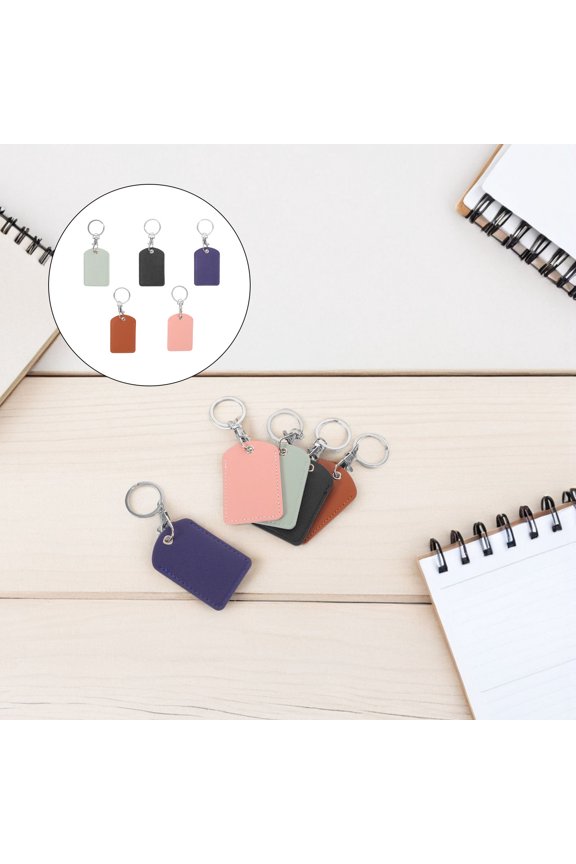 5Pcs Lightweight Key Fob Sleeve with Keychain for Secure and Organized Access Card Protection