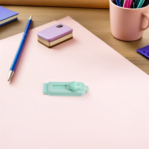 LOLIPPYY 5Pcs Mechanical Retractable Eraser with Plastic Sleeve for Efficient Home and Office Use
