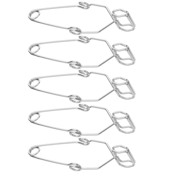 LOLIPPYY 5Pcs Metal Laboratory Tube Clamp with Stable Fixation for Test Tube Storage Use