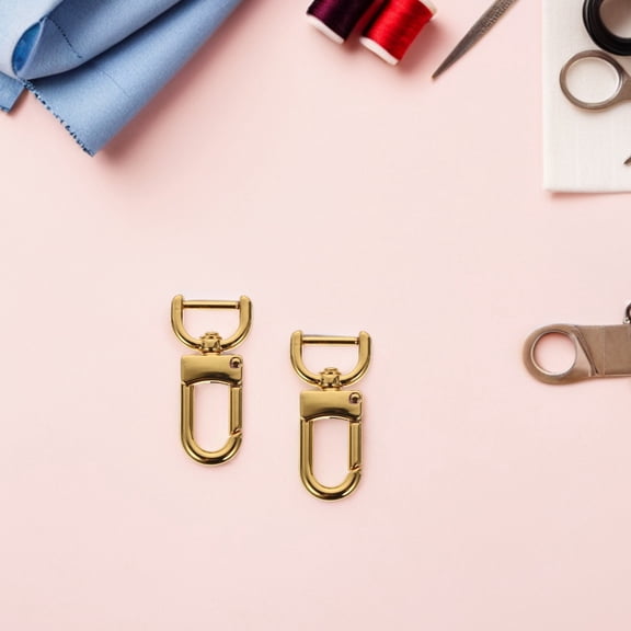 LOLIPPYY 5Pcs Metal Snap Hook Clasp with Screwlocked Buckle for Bag Hardware and Dog Collar Use