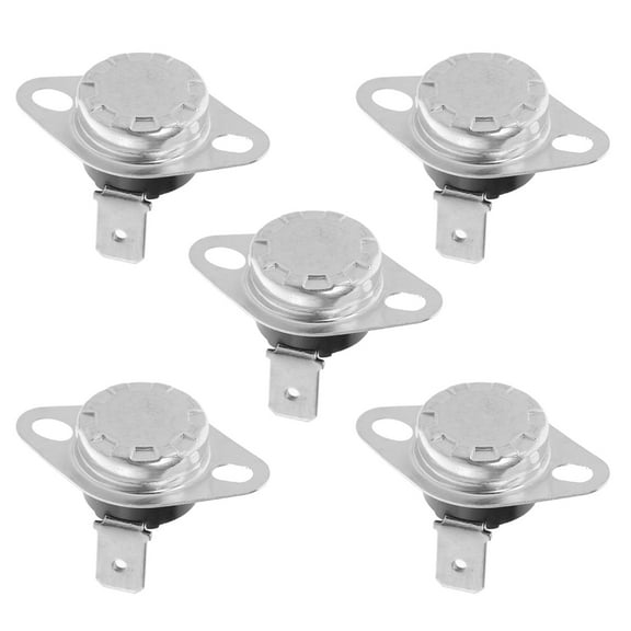 LOLIPPYY 5Pcs Metal Thermal Control Thermostat Normally Closed Temperature Switch for Oven and Heater