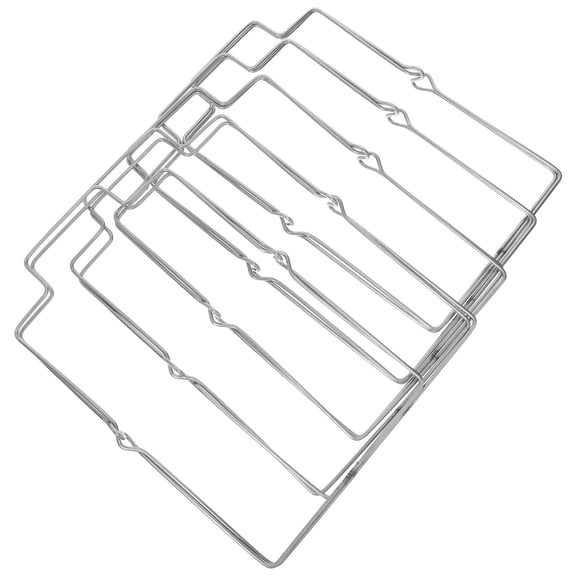 LOLIPPYY 5Pcs Metal Trash Bag Holder Stand Stainless Steel Foldable Rack for Kitchen Bathroom Use