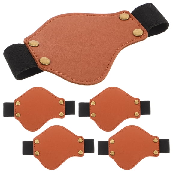 LOLIPPYY 5Pcs Motorcycle Gear Shift Shoe Protector Brown Lightweight Comfortable Shifter Pad