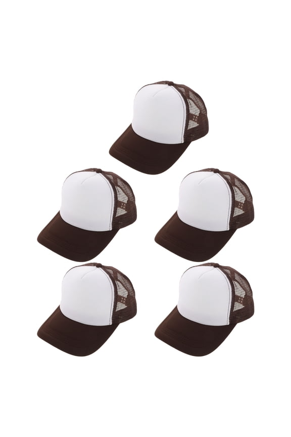 5Pcs Multi Color DIY Sublimation Baseball Caps with Adjustable Strap for Outdoor Use