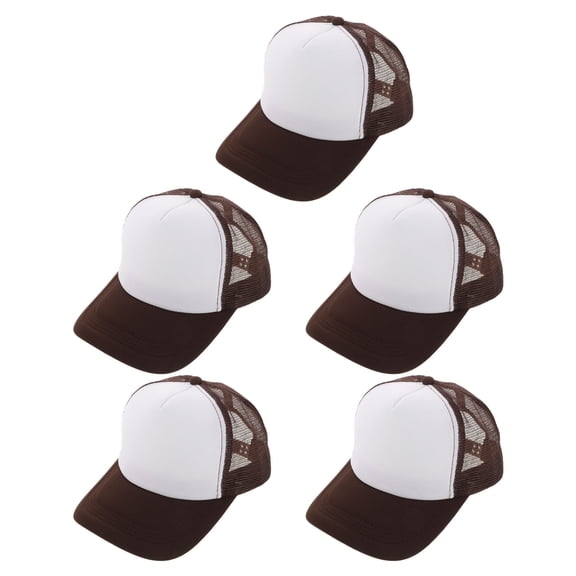 LOLIPPYY 5Pcs Multi Color DIY Sublimation Baseball Caps with Adjustable Strap for Outdoor Use