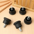 thumbnail image 1 of LOLIPPYY 5-Pack Black PU Office Chair Glides for Furniture Sliders, Protect Floors and Smooth Movement at Home or Office, 1 of 4
