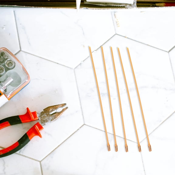 LOLIPPYY 5Pcs Orange Flexible LED Filament Light Bulbs Soft Wire for Retro and Modern Light Fixtures