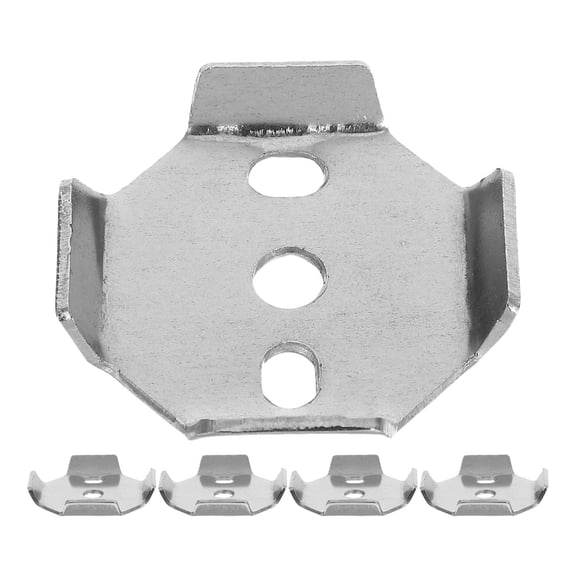 LOLIPPYY 5Pcs Plated Silver Bath Towel Rack Brackets Replacement Hardware for Bathroom Toilet Roll Holder Support