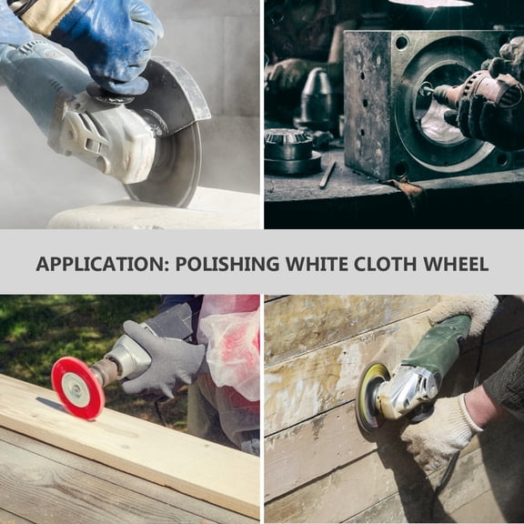 LOLIPPYY 5Pcs Plated Silver Polishing Wheel Shanks with Connecting Rod for Drill Buffing Grinding Applications