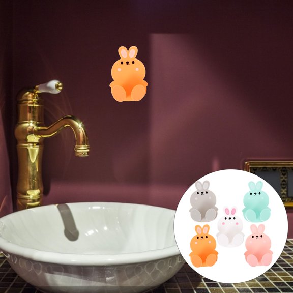 LOLIPPYY 5Pcs Plug Holder for Wall Adhesive Power Cord Hooks Plastic Cable Organizer for Home Use Assorted Colors