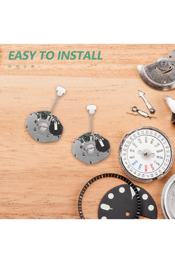 LOLIPPYY 5Pcs Professional Quartz Watch Movement Repair Kit Easy Install Lightweight Metal Dial