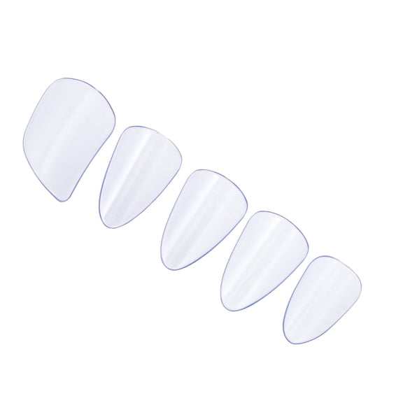 LOLIPPYY 5Pcs Professional Sky Blue Pipa Finger Picks with Smooth Rounded Edges for Easy Maintenance