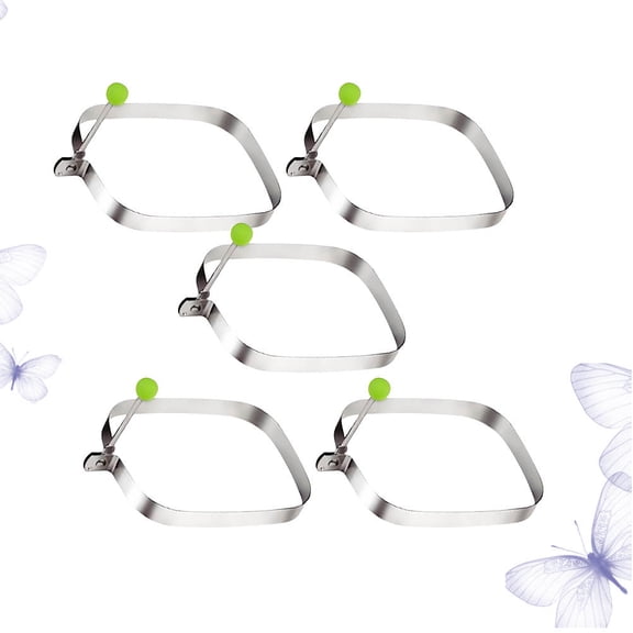 LOLIPPYY 5-Pack Rectangular Cake Molds for Baking, Green Silicone Cake Box Mold Set Ideal for Home Baking and Desserts