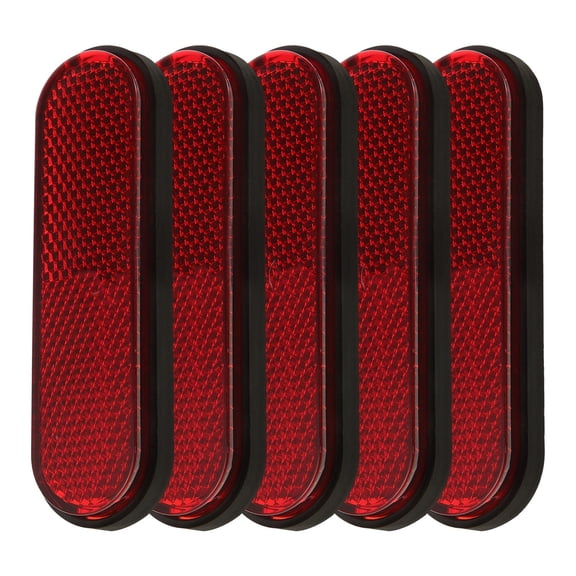 LOLIPPYY 5Pcs Red Plastic Bike Reflectors Universal Spoke Reflectors for Motorcycles Scooters Garden Use