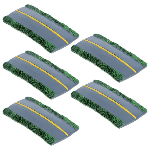 LOLIPPYY 5Pcs Resin Highway Model for Diorama Architecture Train Scenery with Realistic Detailing