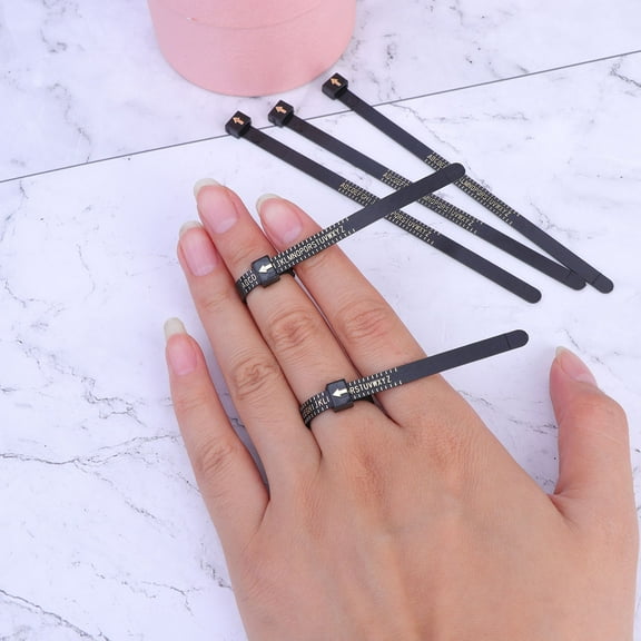 LOLIPPYY 5Pcs Ring Measurement Simple Buckle Design for Precise Ring Size