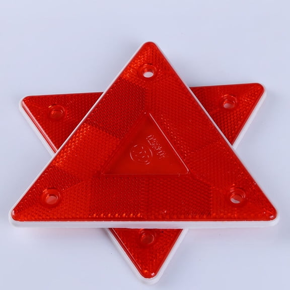 LOLIPPYY 5Pcs Roadside Warning Triangle with Red Reflective Surface Easy Setup for Traffic Safety Alerts