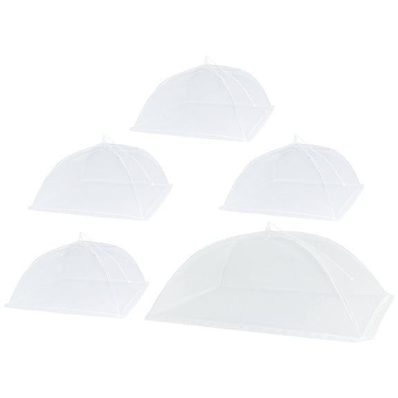 LOLIPPYY 5Pcs Round Food Nets for Picnics Protect Food from Bugs Outdoor Cooking