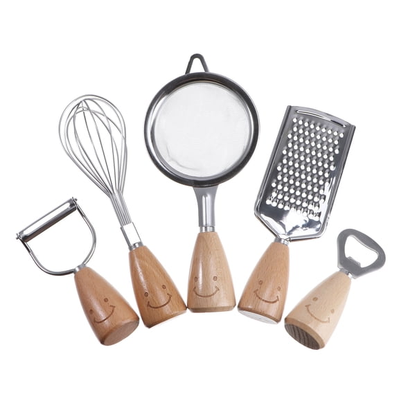 LOLIPPYY 5Pcs/Set Kitchen Utensils Set Stainless Steel for Cooking Lovers