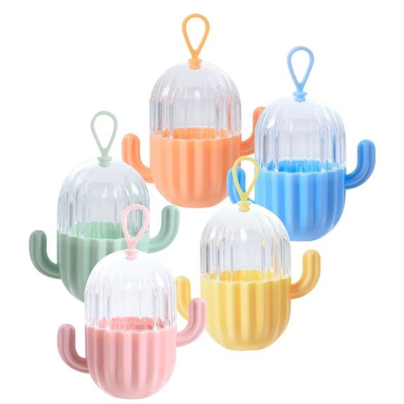 LOLIPPYY 5Pcs Silicone Makeup Sponge Case Portable Beauty Sponge Holder Assorted Colors