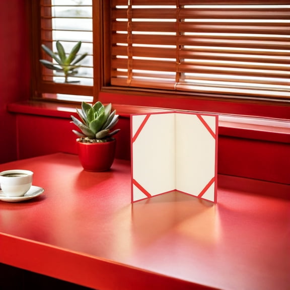 LOLIPPYY 5Pcs Solid Color Red Diploma Holders A5 Paper Certificate Covers Graduation Degree Protectors