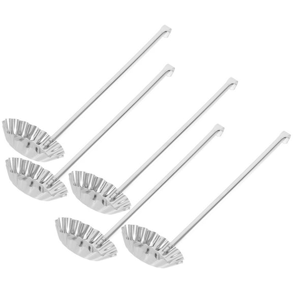 LOLIPPYY 5-Piece Stainless Steel Cookie Scoop Set with Nonstick Handles for Baking, Frying, and Kitchen Cooking Tools