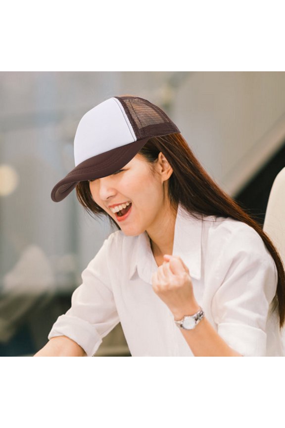5Pcs Stylish Unisex Trucker Hats Blank with Breathable Mesh for Sublimation Printing