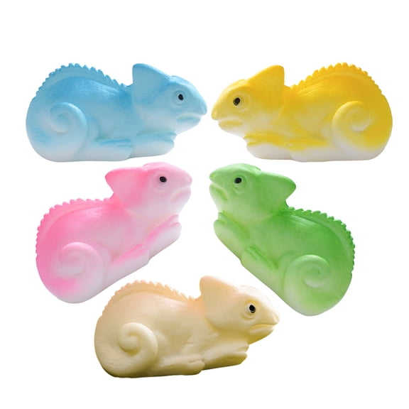 LOLIPPYY 5Pcs Tiny Resin Lizard Miniatures for Unique DIY Garden Landscape Creative Design