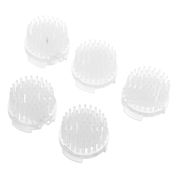 LOLIPPYY 5Pcs Transparent Floral Pick Holder Plastic Flower Frog for Bouquet and Craft Designs