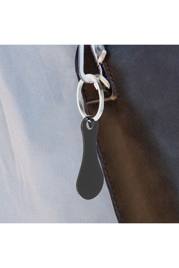 5Pcs Trolley Token Tool Metal Black Practical Design for Shoppers