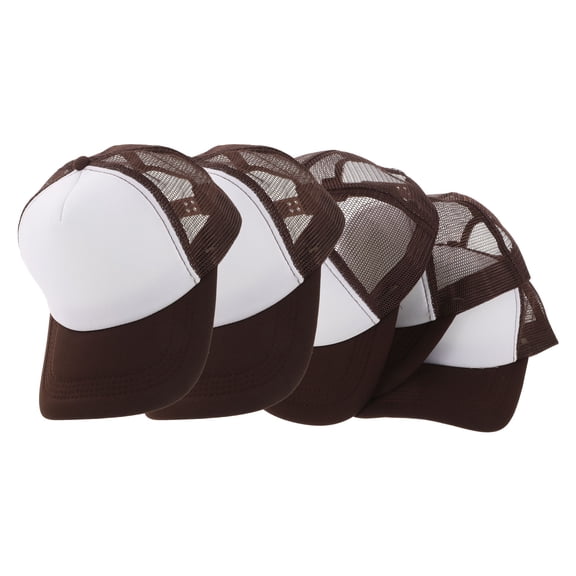 LOLIPPYY 5Pcs Unisex Sublimation Baseball Caps Blank Mesh Back Truckers Adjustable Fit for DIY Projects