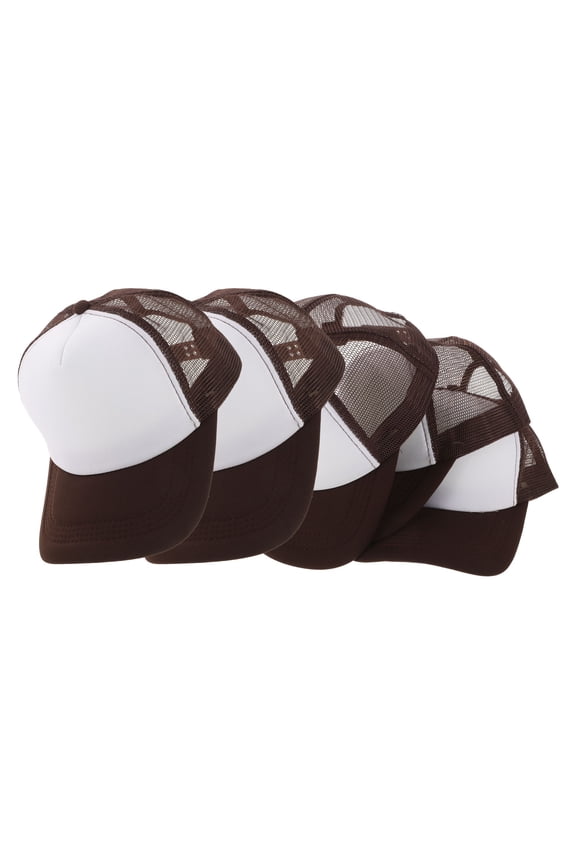 5Pcs Unisex Sublimation Baseball Caps Blank Mesh Back Truckers Adjustable Fit for DIY Projects