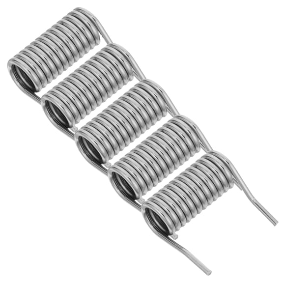 LOLIPPYY 5Pcs Universal Fit Self Closing Door Hinge Spring Plated Silver for Cabinet Doors and Gate Hinges