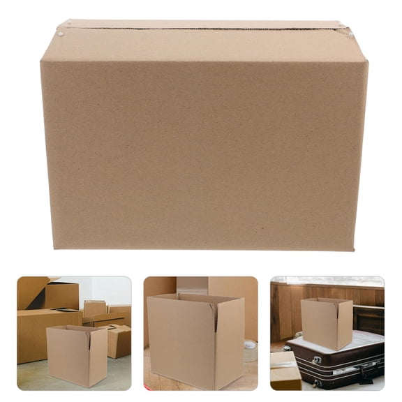 LOLIPPYY 5Pcs Versatile Packaging Boxes Paper Shipping Boxes Khaki Color for Shipping