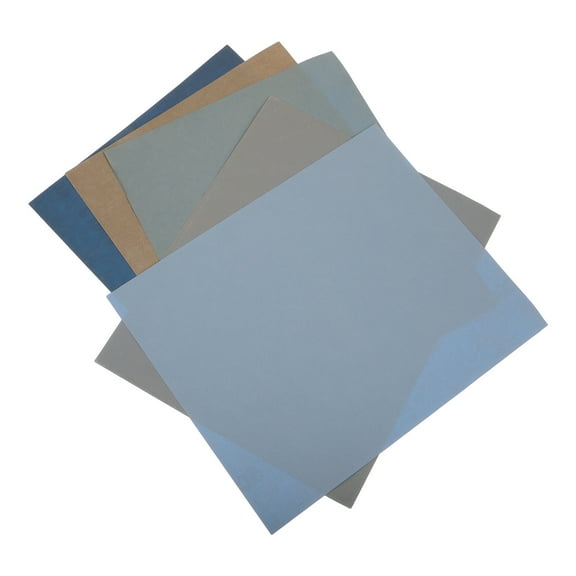 LOLIPPYY 5Pcs Wet Dry Sandpaper Assorted Color for Metalworking and Wood Furniture