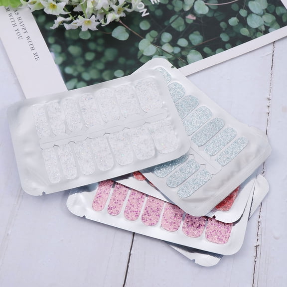 LOLIPPYY Trendy Nail Stickers Nail Art Decal Assorted Color 5Pack for Birthday Party