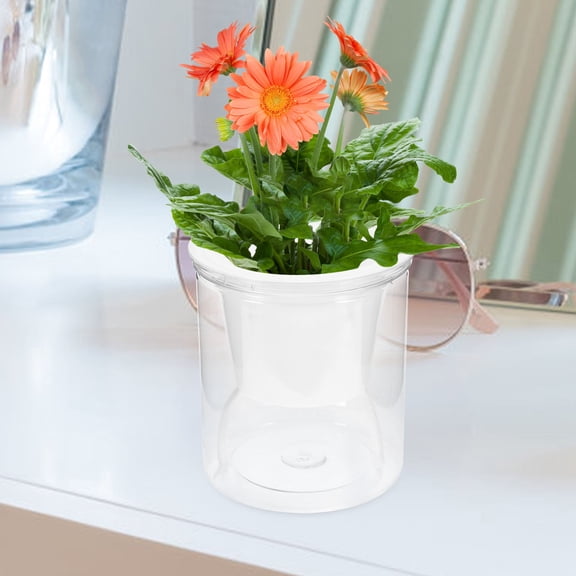 LOLIPPYY 5Sets Modular Transparent Hydroponic Grow Planter for Easy Low Maintenance Plants